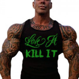 Rich Piana 5% Nutrition  Tielko - čierne so zeleným nápisom, Accessories - MonsterKing