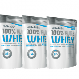 BioTech USA 100% Pure Whey 2+1, Bialko - MonsterKing