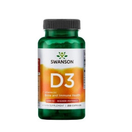 Swanson Vitamin D-3 2000IU, Witaminy - MonsterKing