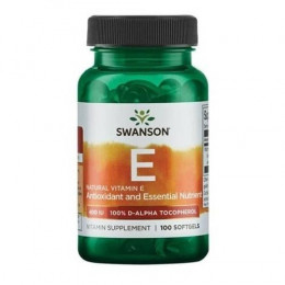 Swanson Vitamin E 400 IU, Vitamíny - MonsterKing