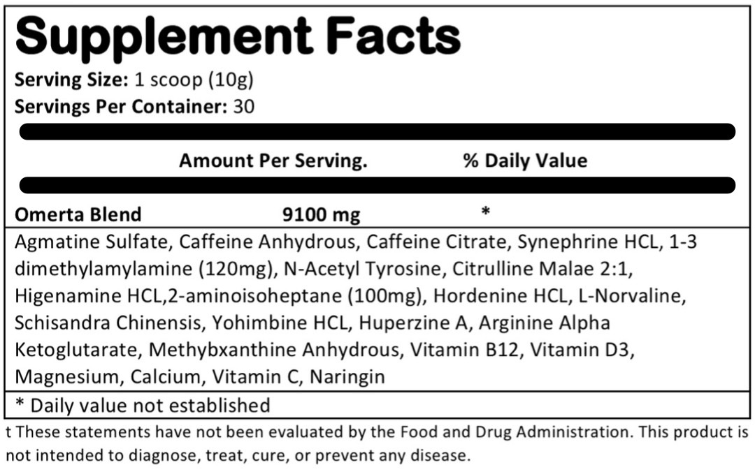 Kill Zone DMHA - pre-workout