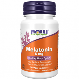 NOW Foods Melatonin 5mg, Vitamíny - MonsterKing