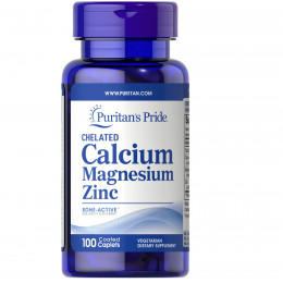 Puritan Pride Chelated Calcium Magnesium Zinc, Witaminy - MonsterKing