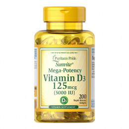 Puritan´s Pride Vitamin D3 5000IU, Witaminy - MonsterKing